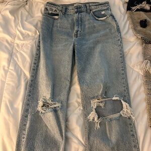 Abercrombie 90s straight ulta high rise jeans
